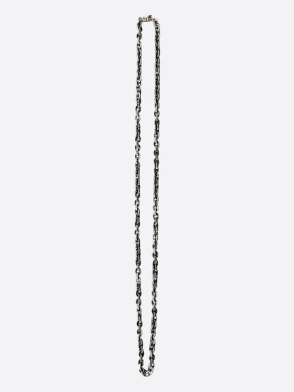Chrome Hearts Silver Paperchain Necklace
