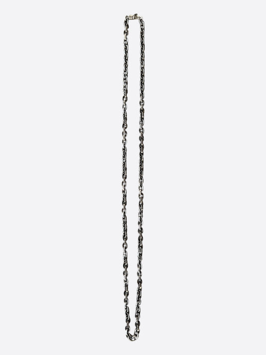 Chrome Hearts Silver Paperchain Necklace