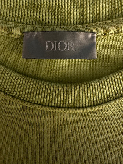 Dior Green CD Icon Embroidered Logo T-Shirt