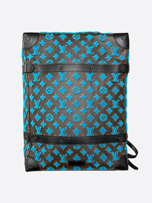 Louis Vuitton Brown & Blue Monogram Tuffetage Backpack