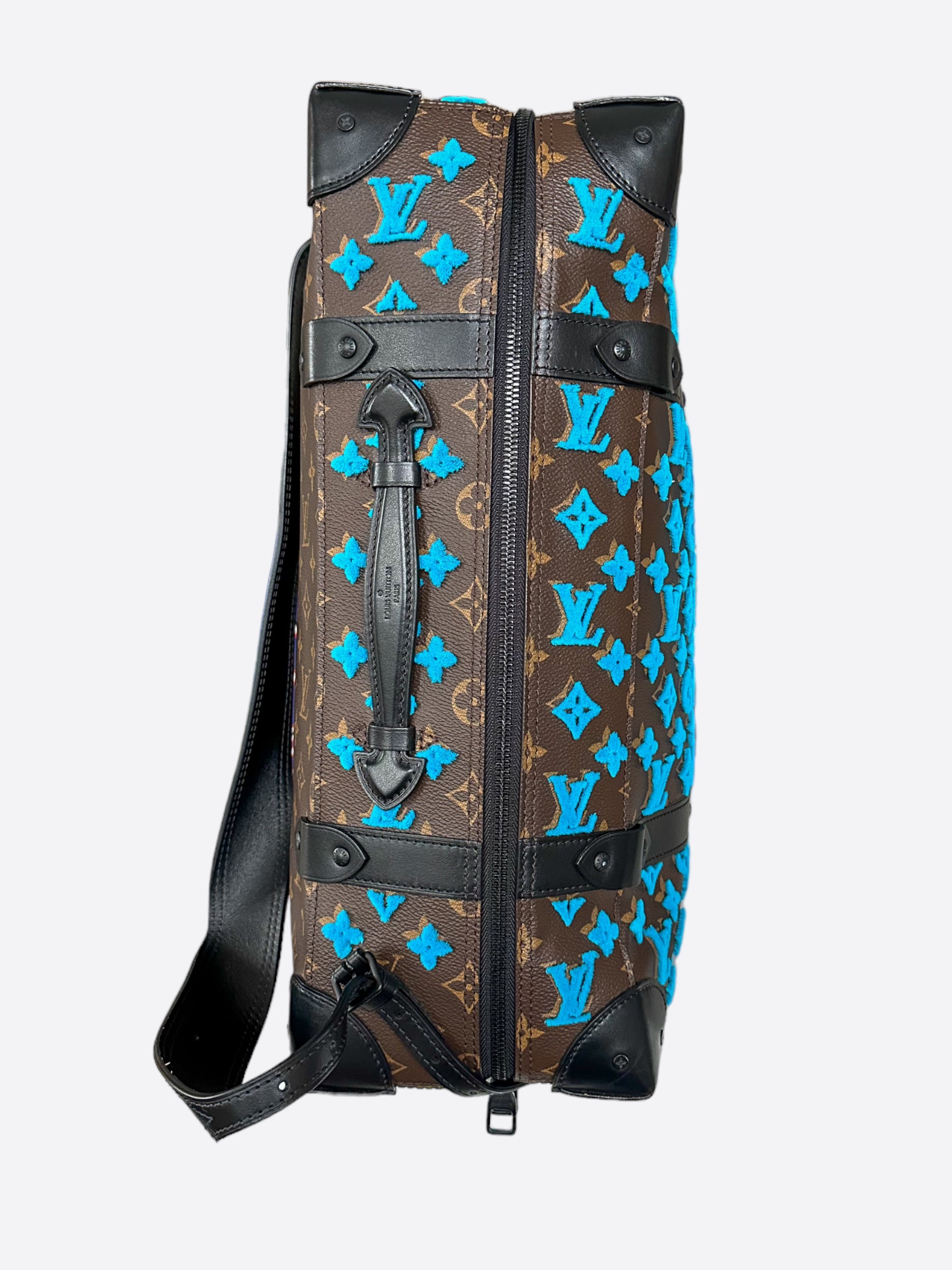 Louis Vuitton Brown & Blue Monogram Tuffetage Backpack Louis Vuitton Brown & Blue Monogram Tuffetage Backpack