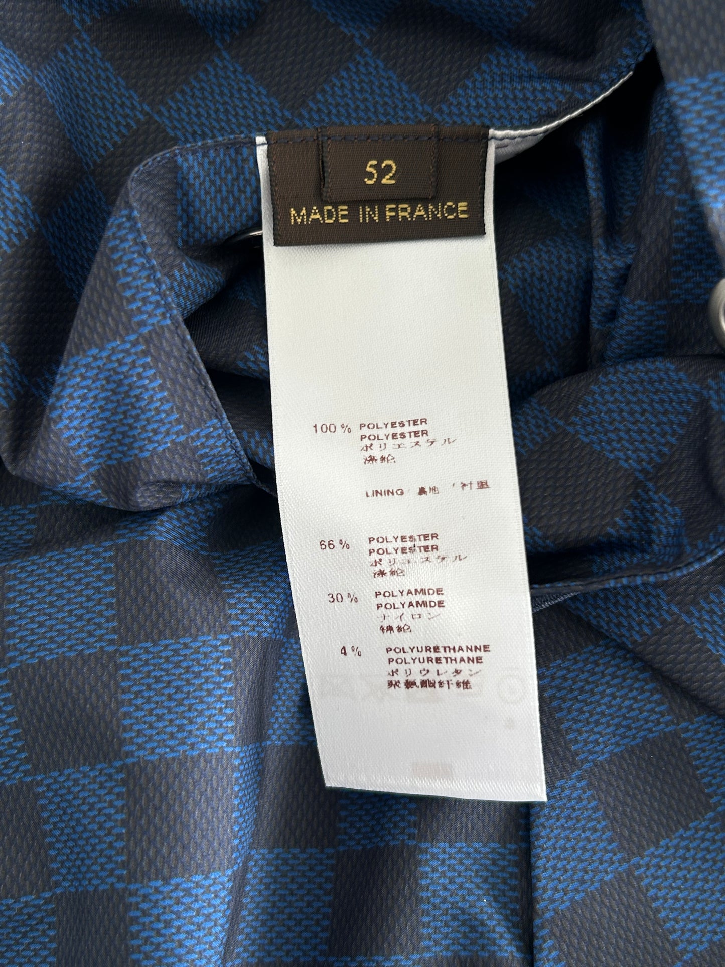 Louis Vuitton Black & Blue Damier Reversible Windbreaker