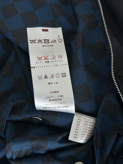 Louis Vuitton Black & Blue Damier Reversible Windbreaker