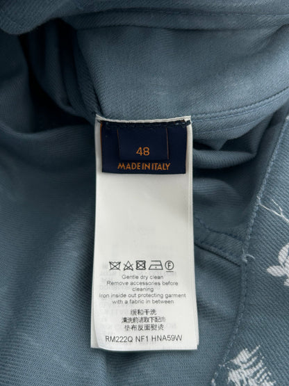 Louis Vuitton Blue & White LV Leaf Denim Jacket