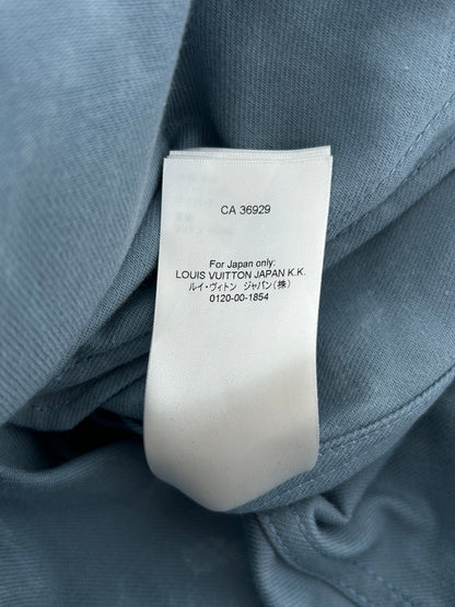 Louis Vuitton Blue & White LV Leaf Denim Jacket