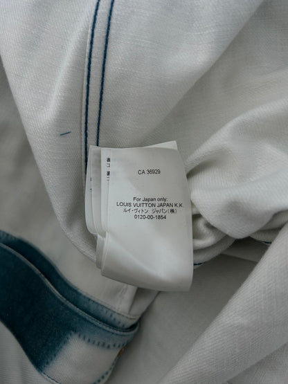 Louis Vuitton White & Blue Shibori Monogram Denim Jacket