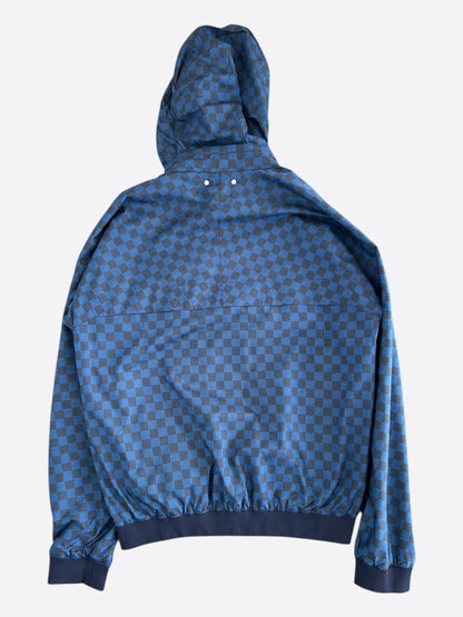 Louis Vuitton Black & Blue Damier Reversible Windbreaker