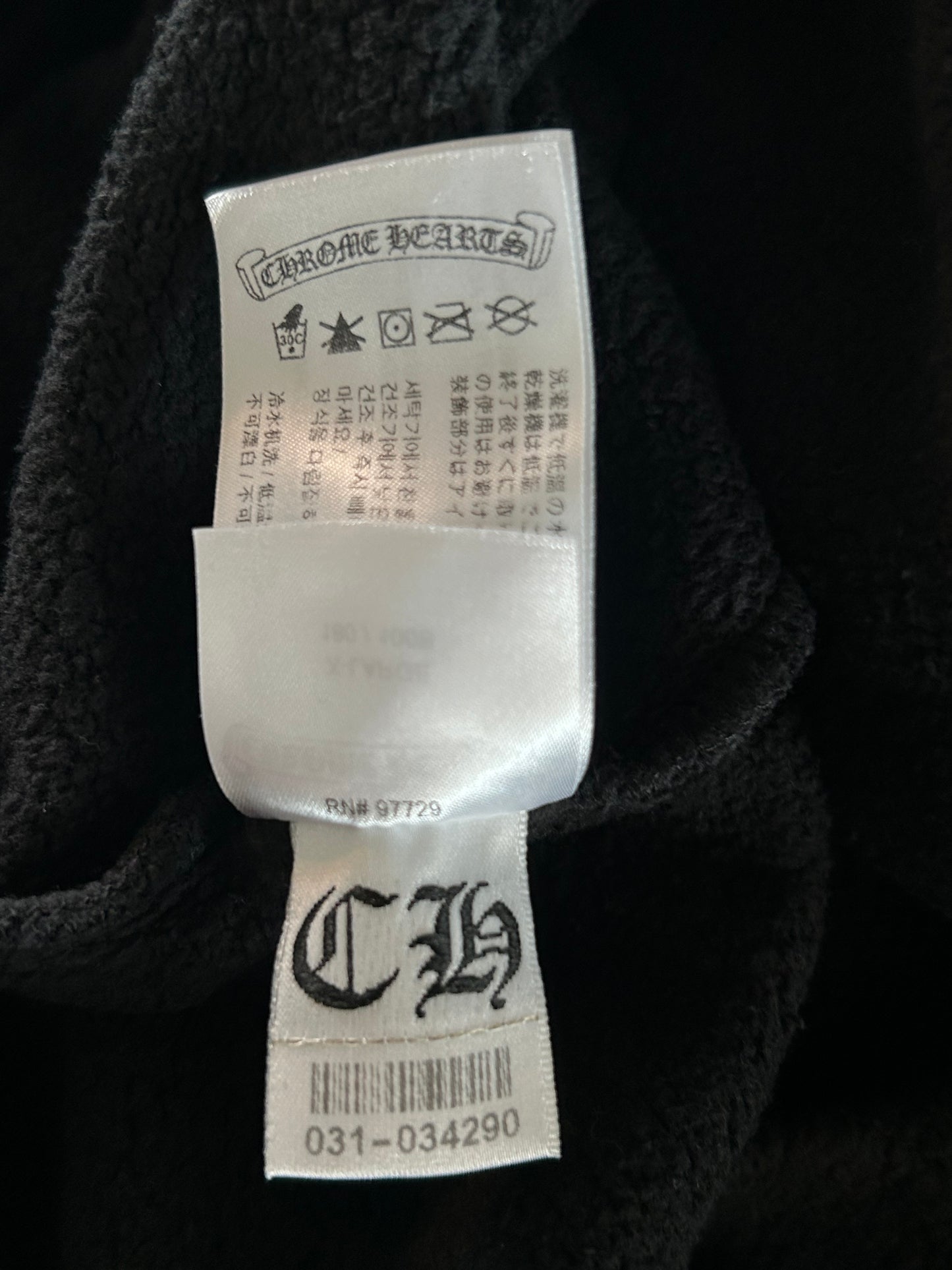 Chrome Hearts Black Racing Stripes Hoodie