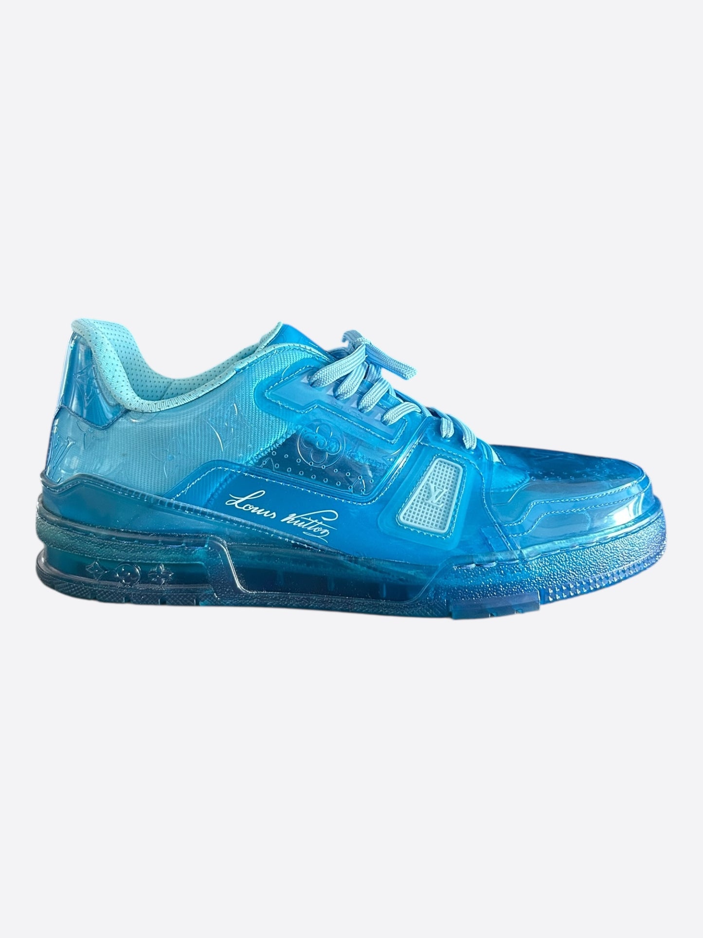 Louis Vuitton Blue Transparent Trainers