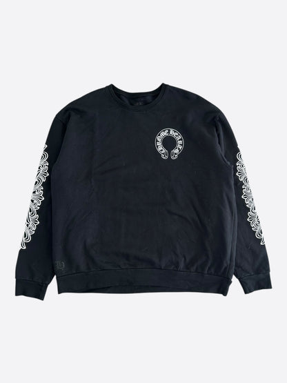 Chrome Hearts Black & White Horseshoe Logo Sweater