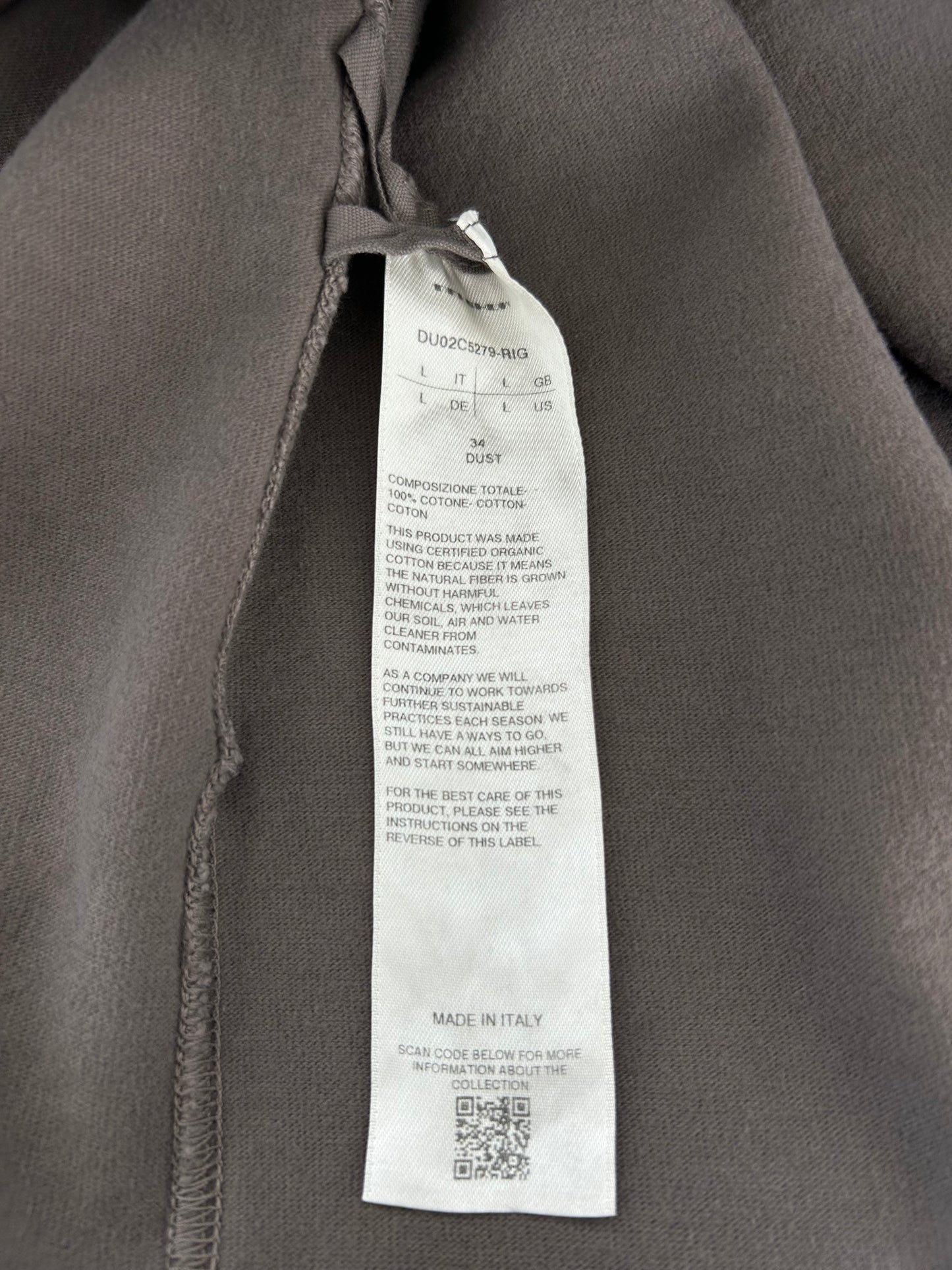 Rick Owens Brown Longsleeve T-Shirt