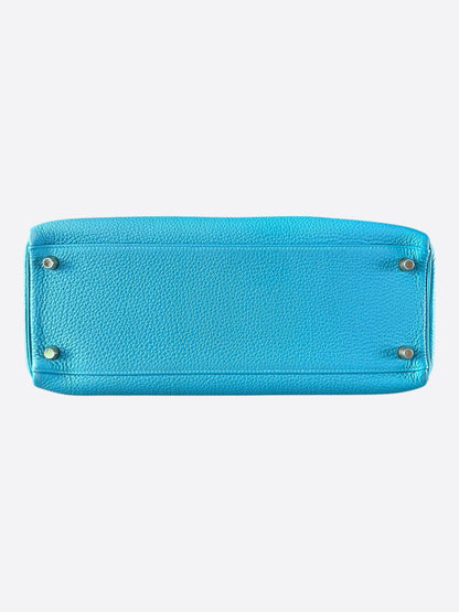 Hermes Turquoise Togo &  Gold Hardware Kelly 32