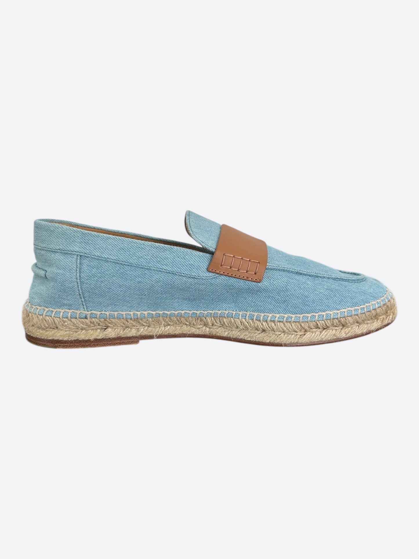 Hermes Blue & Brown Trip Espadrilles