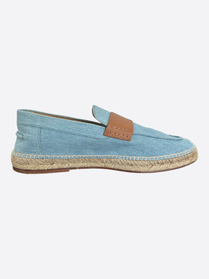 Hermes Blue & Brown Trip Espadrilles
