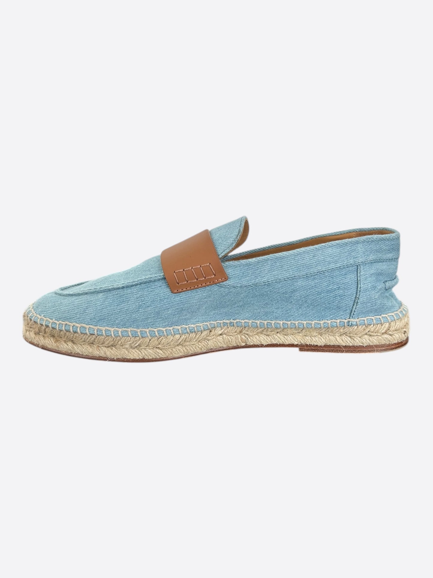 Hermes Blue & Brown Trip Espadrilles