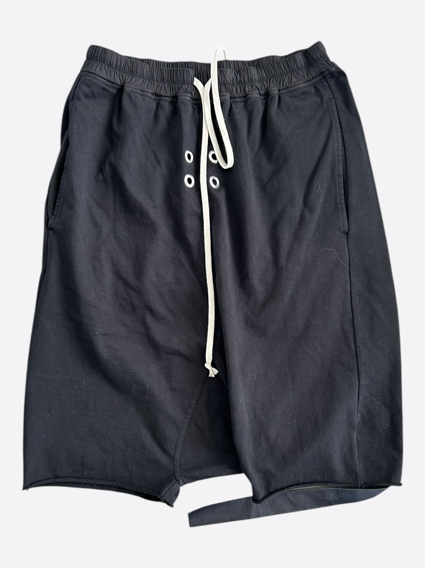 Rick Owens Black Gimp Pod Shorts