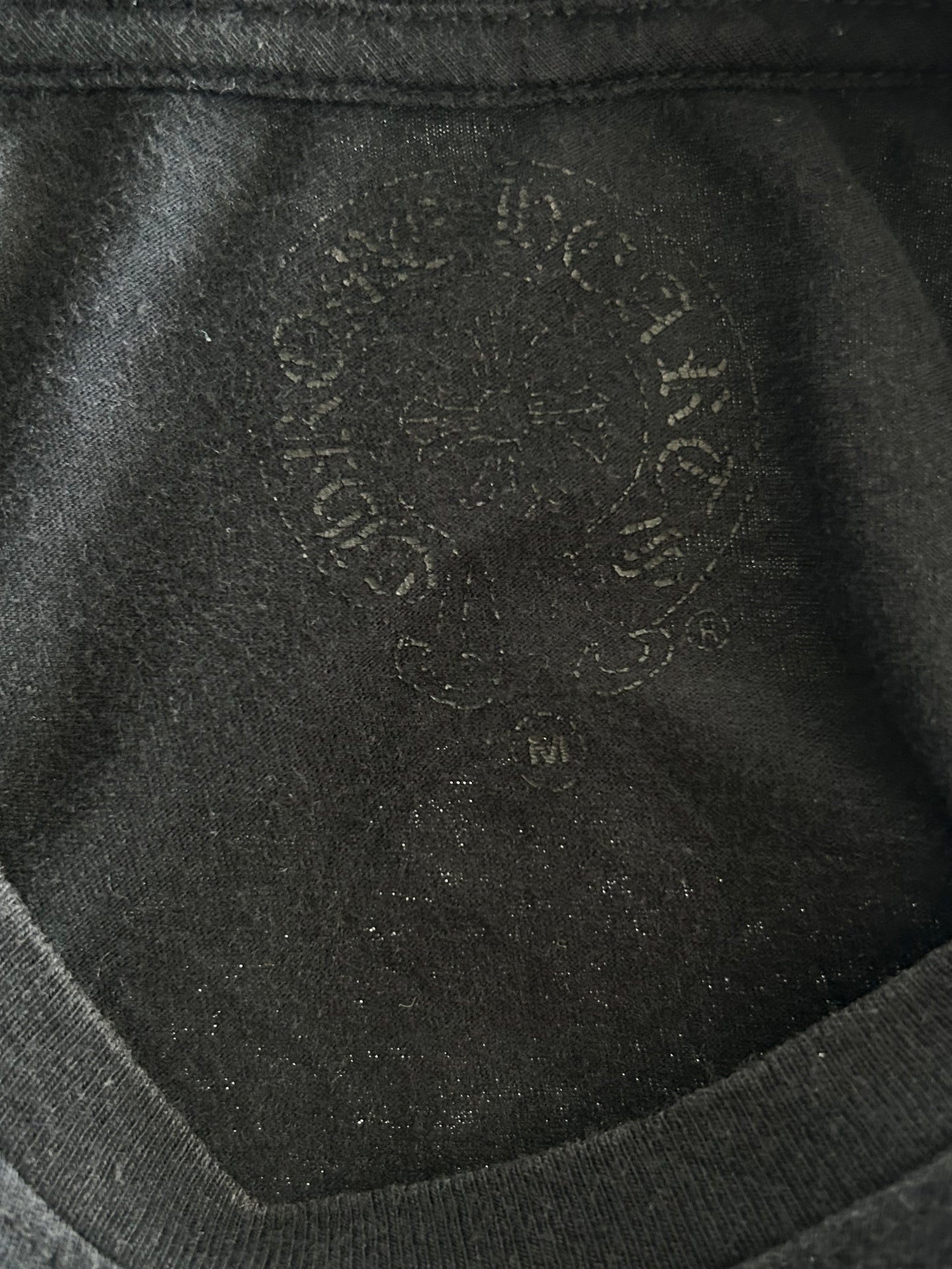 Chrome Hearts Black & White USA Triple Cross Logo T-Shirt