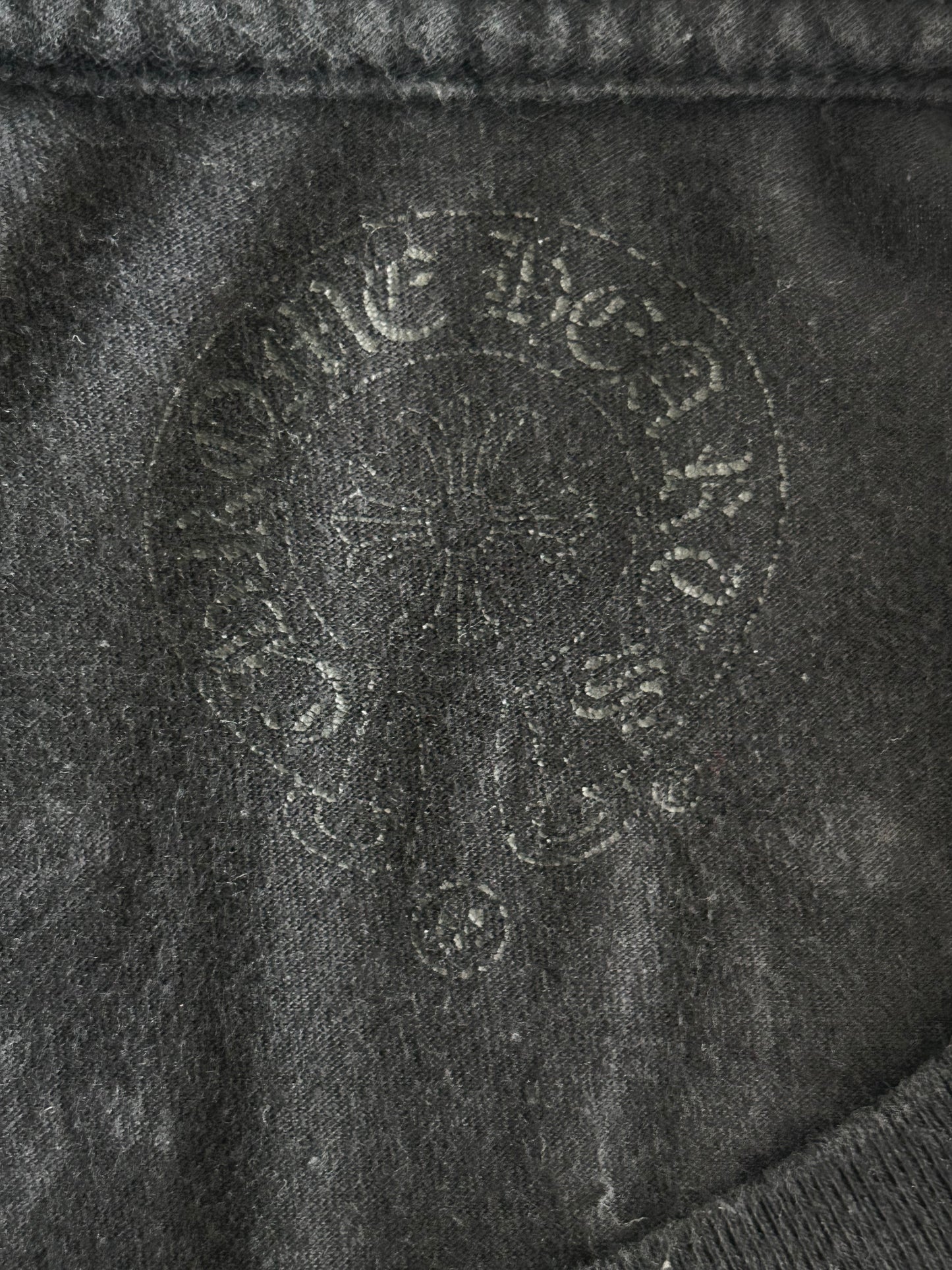 Chrome Hearts Black & White Malibu Cross Logo T-Shirt