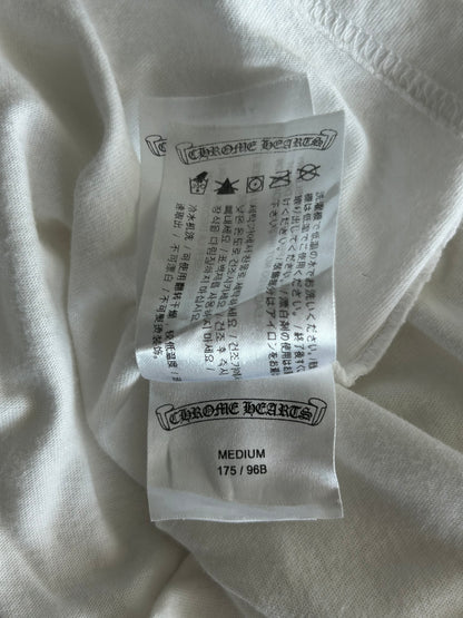 Chrome Hearts White & Black Dagger Logo T-Shirt