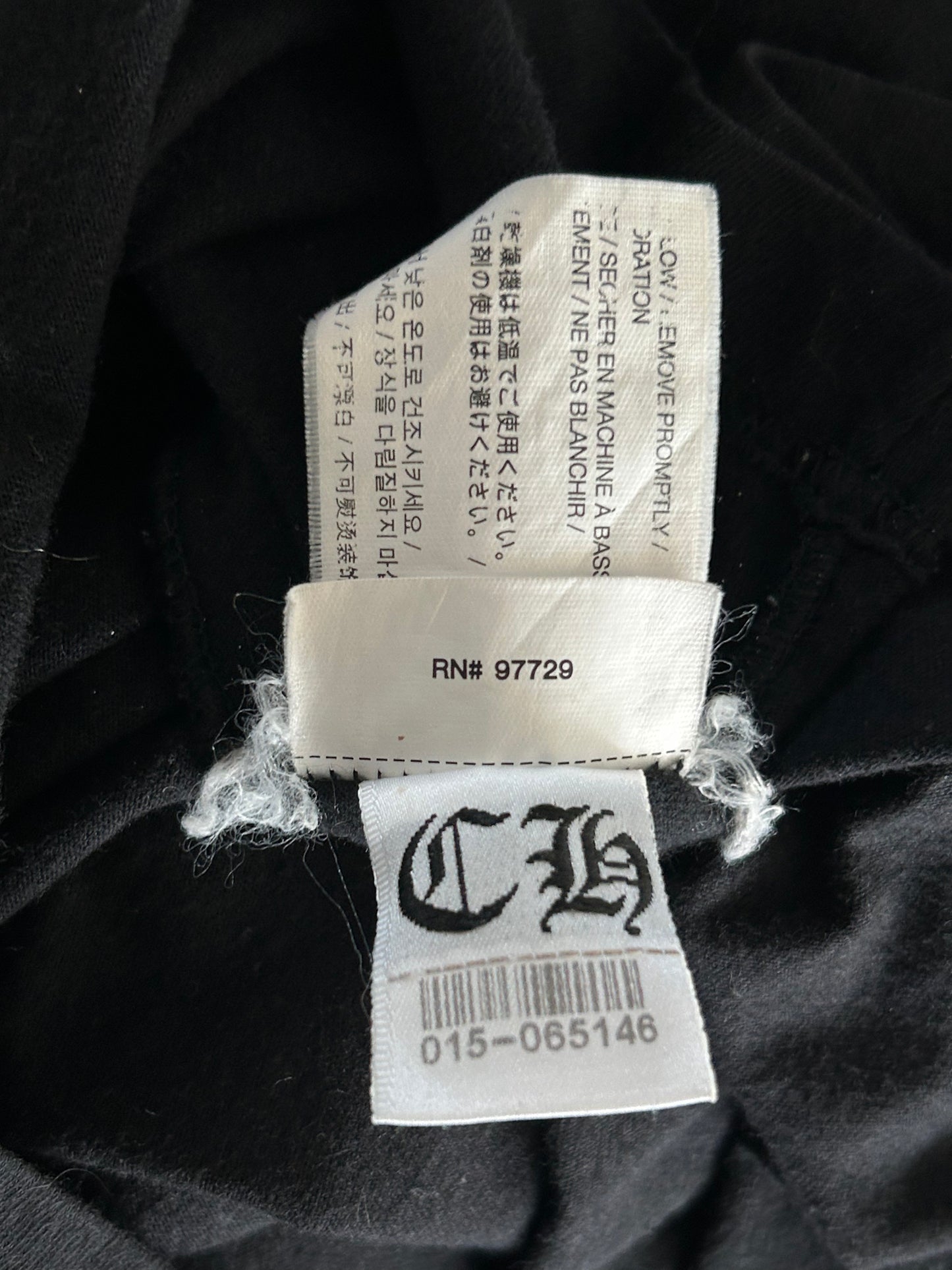 Chrome Hearts Black & White Los Angeles Exclusive Cross Logo T-Shirt
