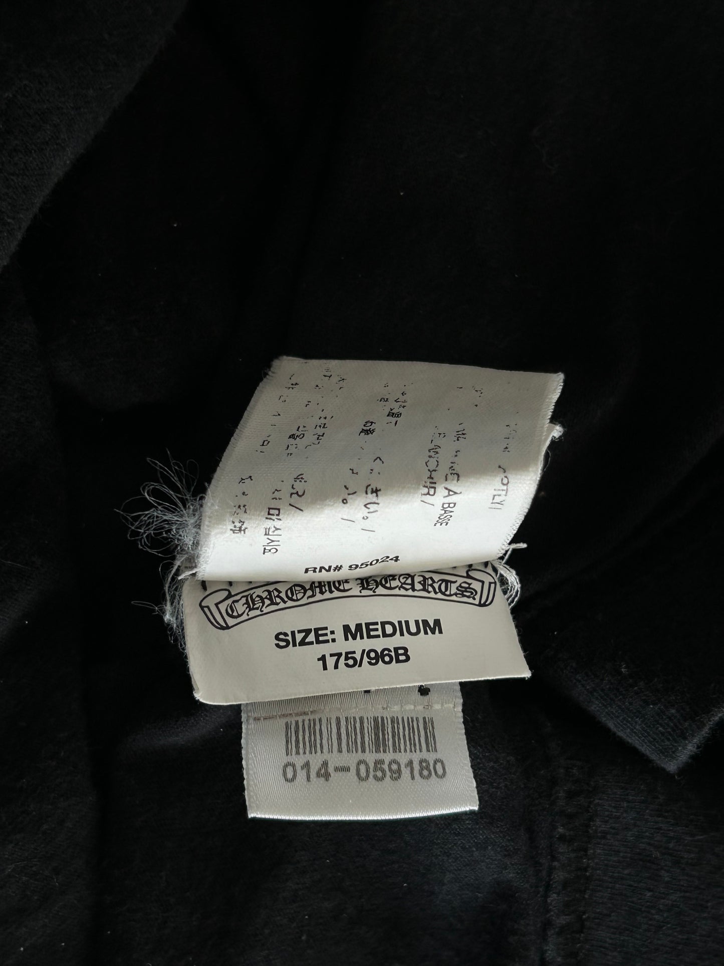 Chrome Hearts Black & White Los Angeles Horseshoe Logo T-Shirt