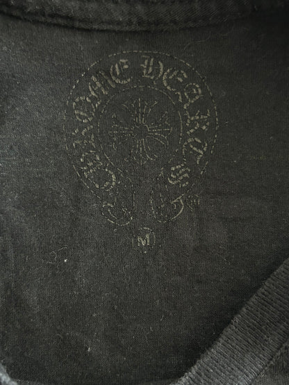 Chrome Hearts Black & White Malibu Cross Logo T-Shirt