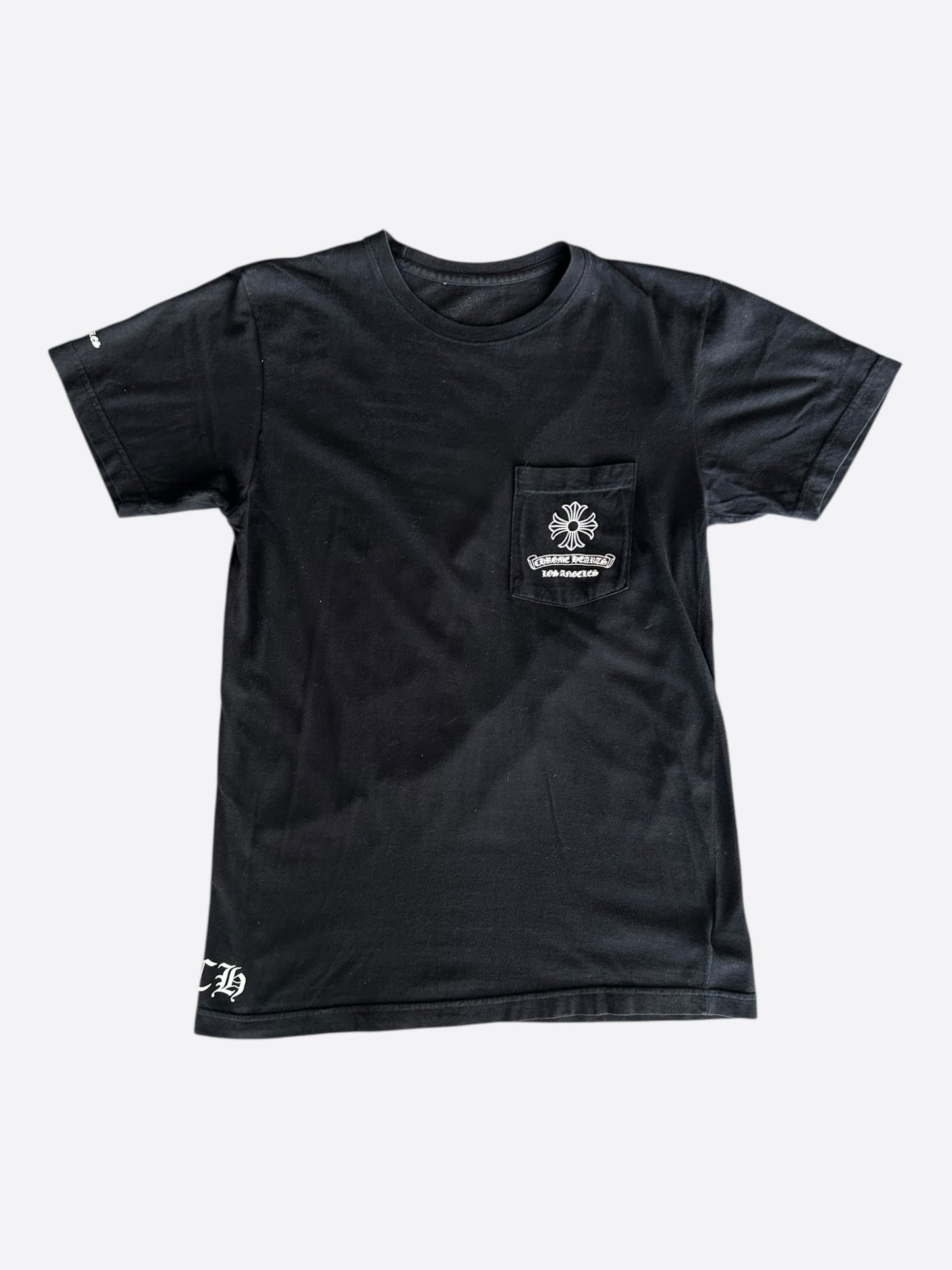 Chrome Hearts Black & White Los Angeles Exclusive Cross Logo T-Shirt