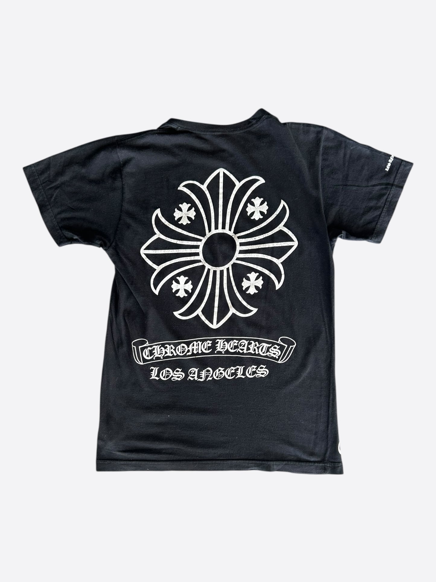 Chrome Hearts Black & White Los Angeles Exclusive Cross Logo T-Shirt