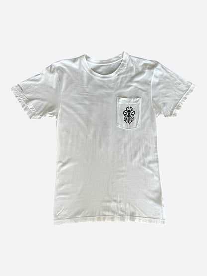 Chrome Hearts White & Black Dagger Logo T-Shirt