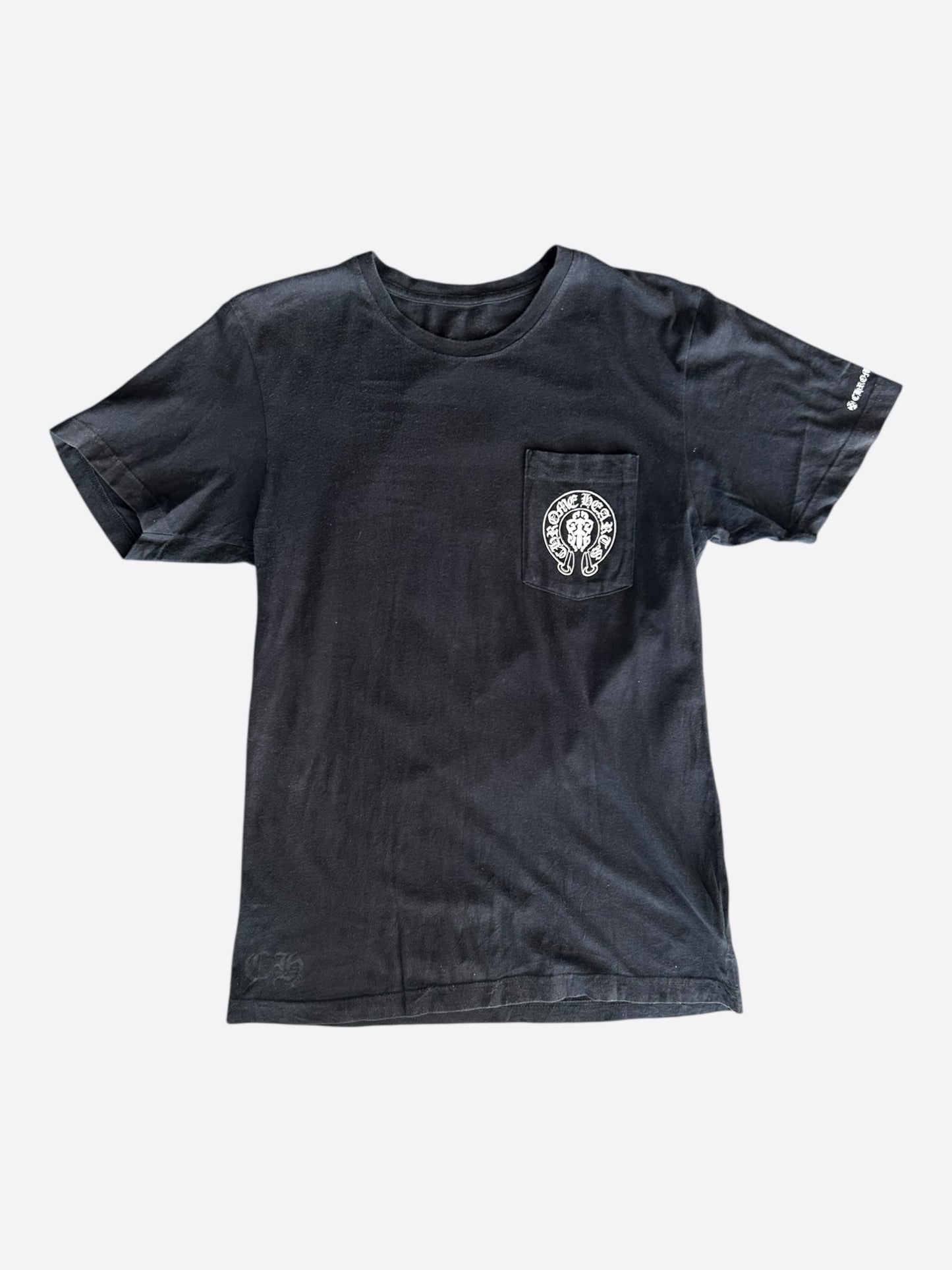 Chrome Hearts Black & White USA Triple Cross Logo T-Shirt