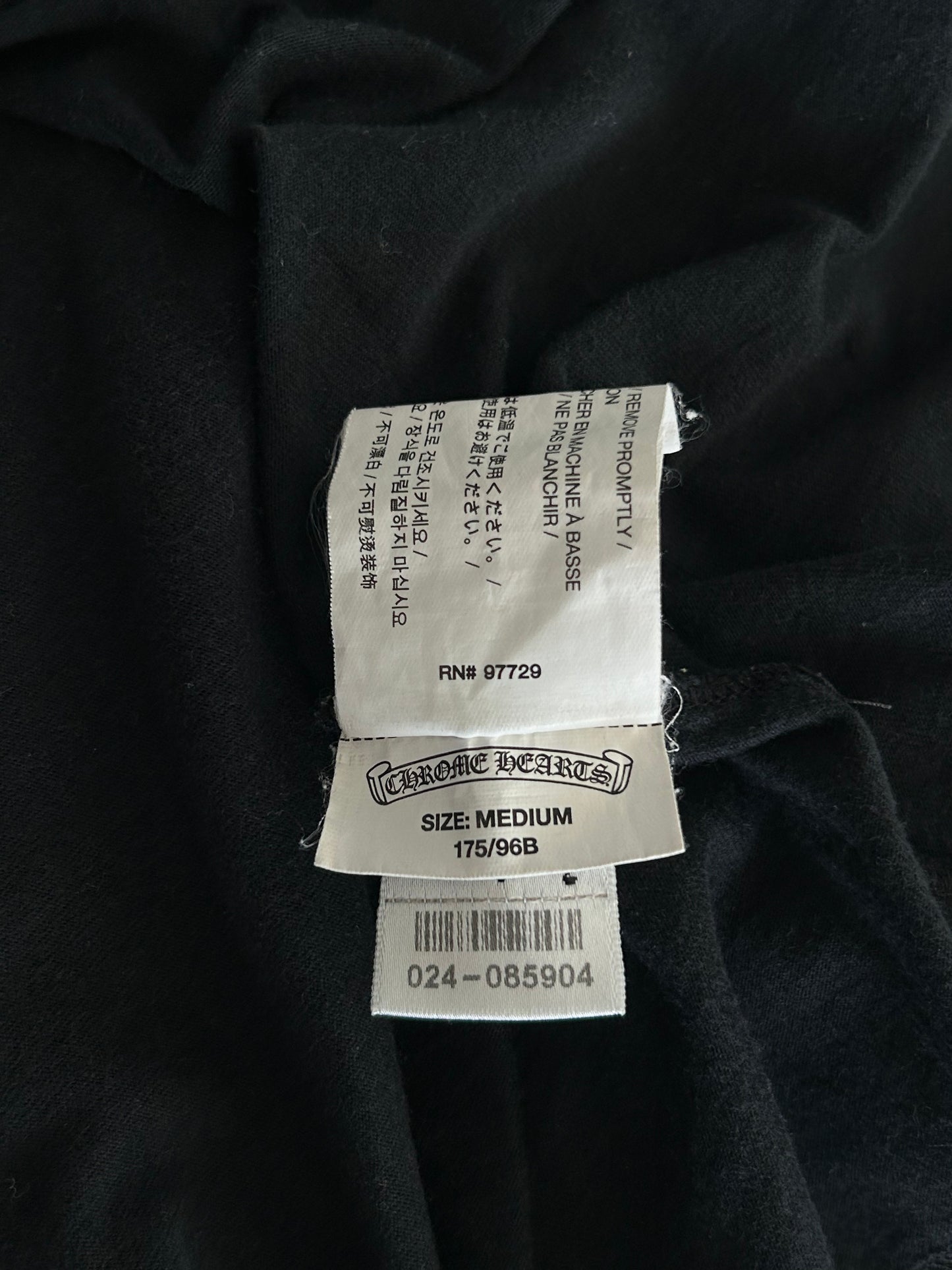 Chrome Hearts Black & Green Cemetery Cross Logo T-Shirt