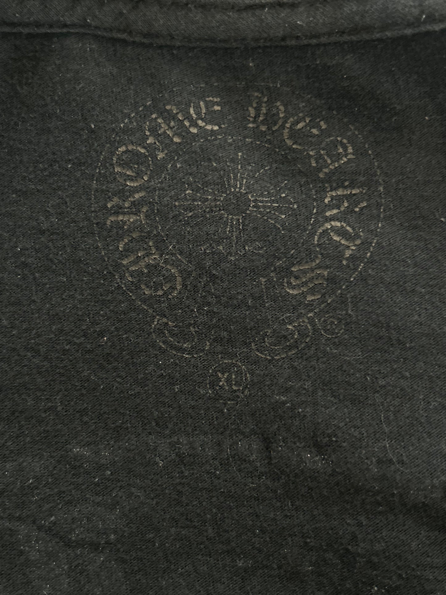 Chrome Hearts Black & White Horseshoe Logo T-Shirt