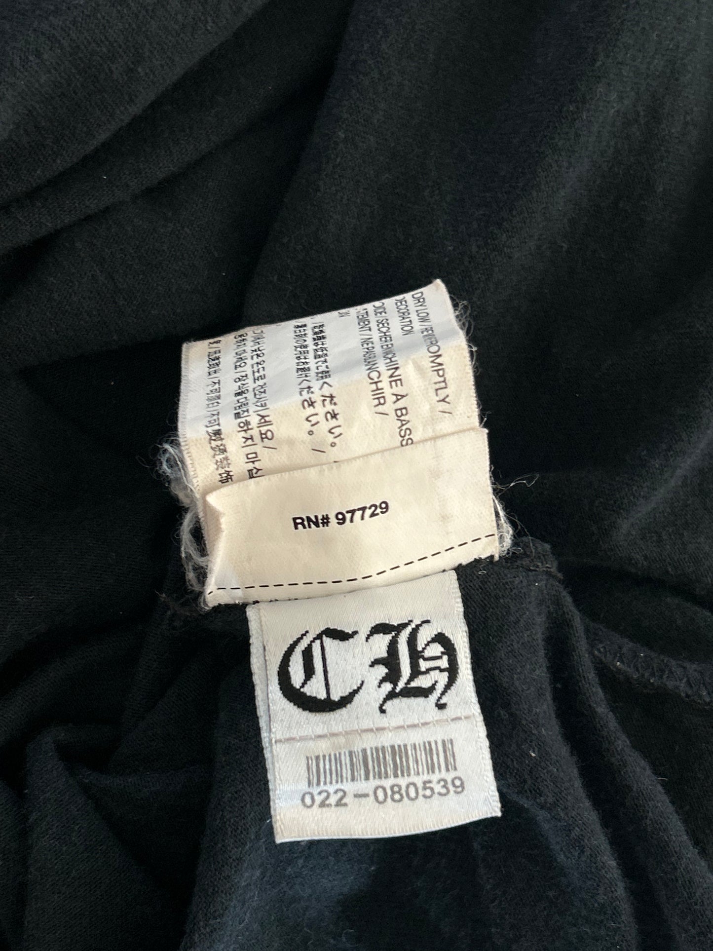 Chrome Hearts Black & White Horseshoe Logo T-Shirt