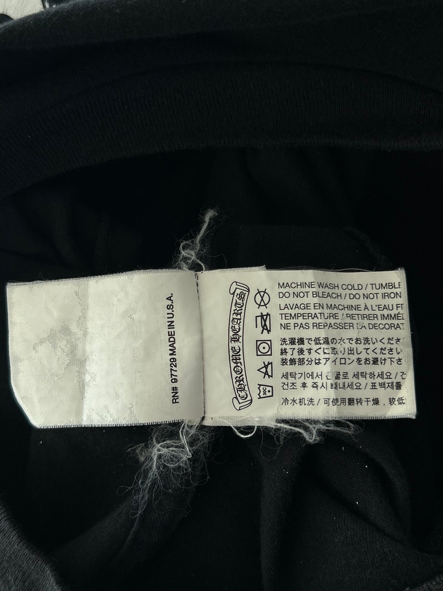 Chrome Hearts Foti Black & White Horseshoe Graphic T-Shirt
