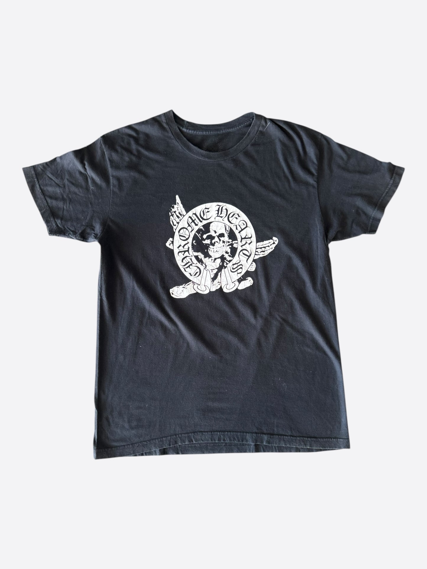 Chrome Hearts Foti Black & White Horseshoe Graphic T-Shirt