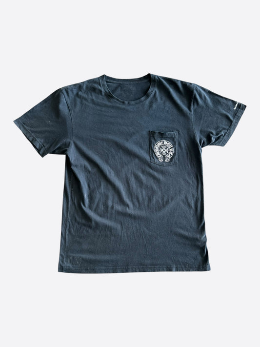 Chrome Hearts Black & White Horseshoe Logo T-Shirt
