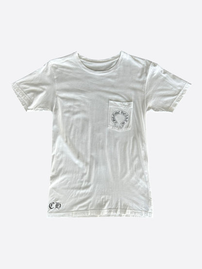 Chrome Hearts White & Black Malibu Cross Logo T-Shirt