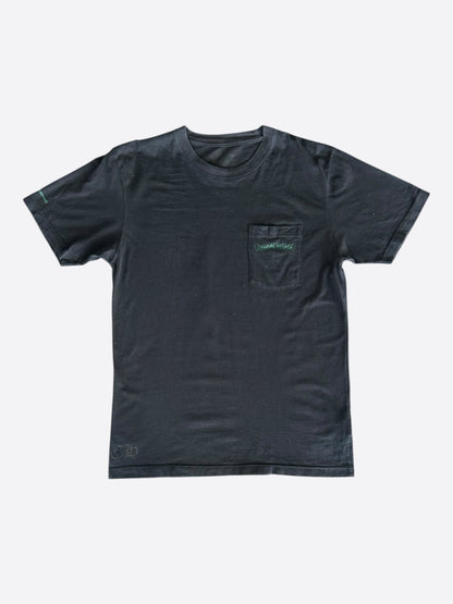 Chrome Hearts Black & Green Cemetery Cross Logo T-Shirt