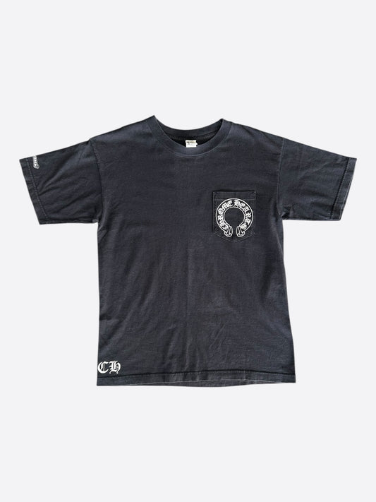 Chrome Hearts Black & White Horseshoe Cross Logo T-Shirt