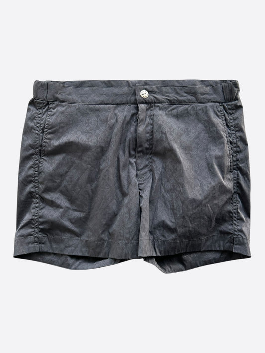 Chrome Hearts Black Cross Jacquard Swim Shorts