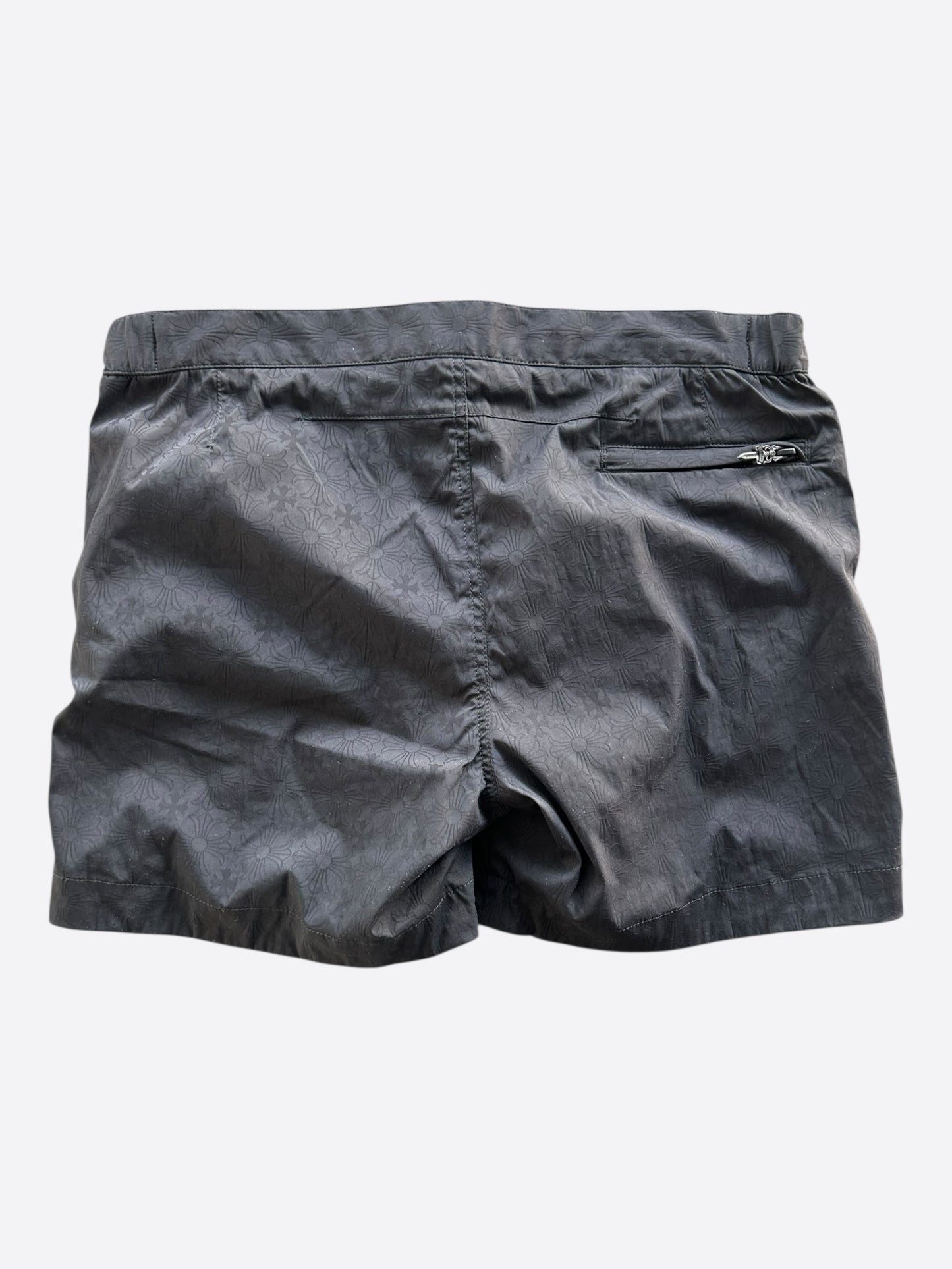 Chrome Hearts Black Cross Jacquard Swim Shorts