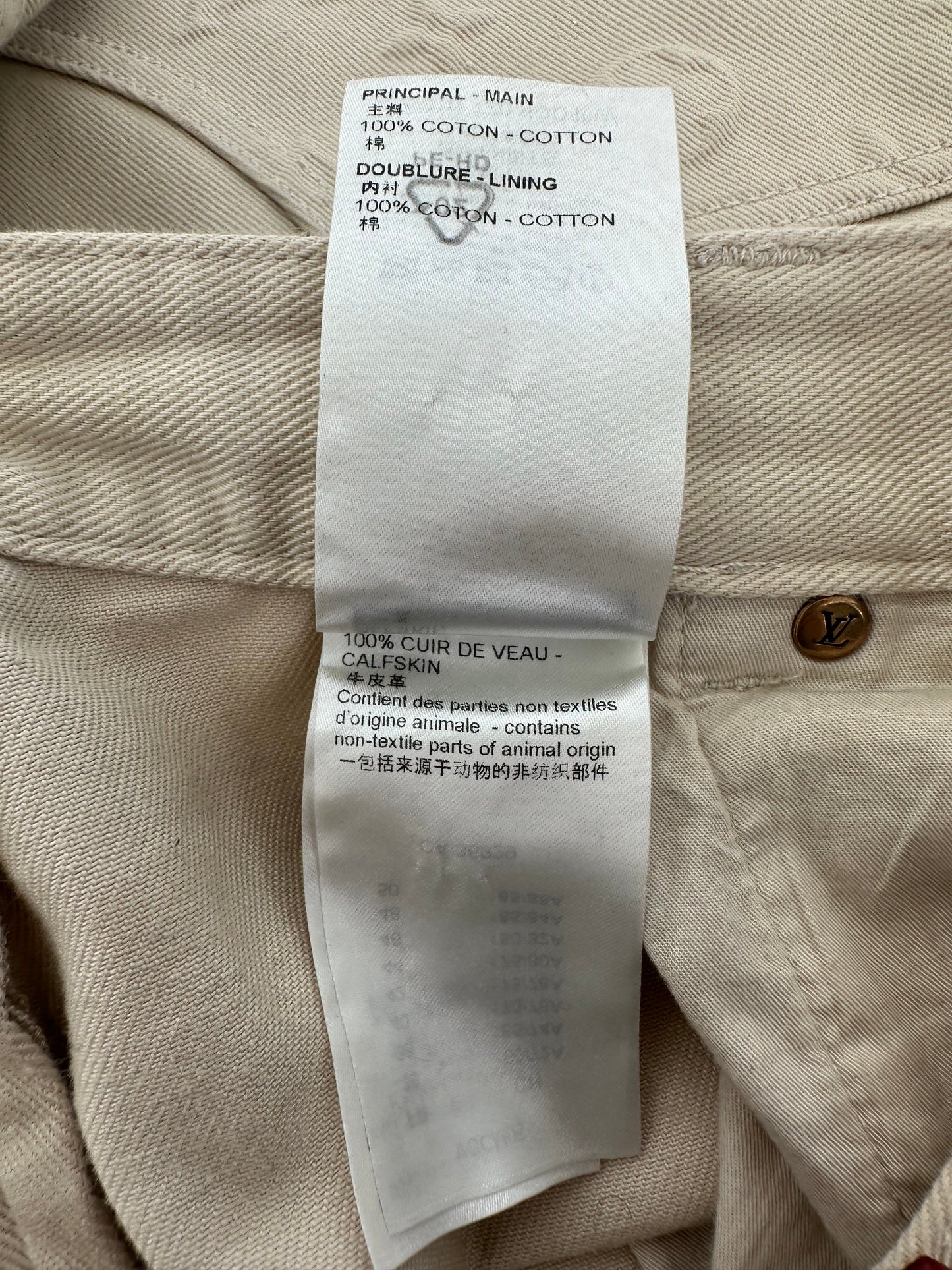 Louis Vuitton Beige Monogram Carpenter Pants