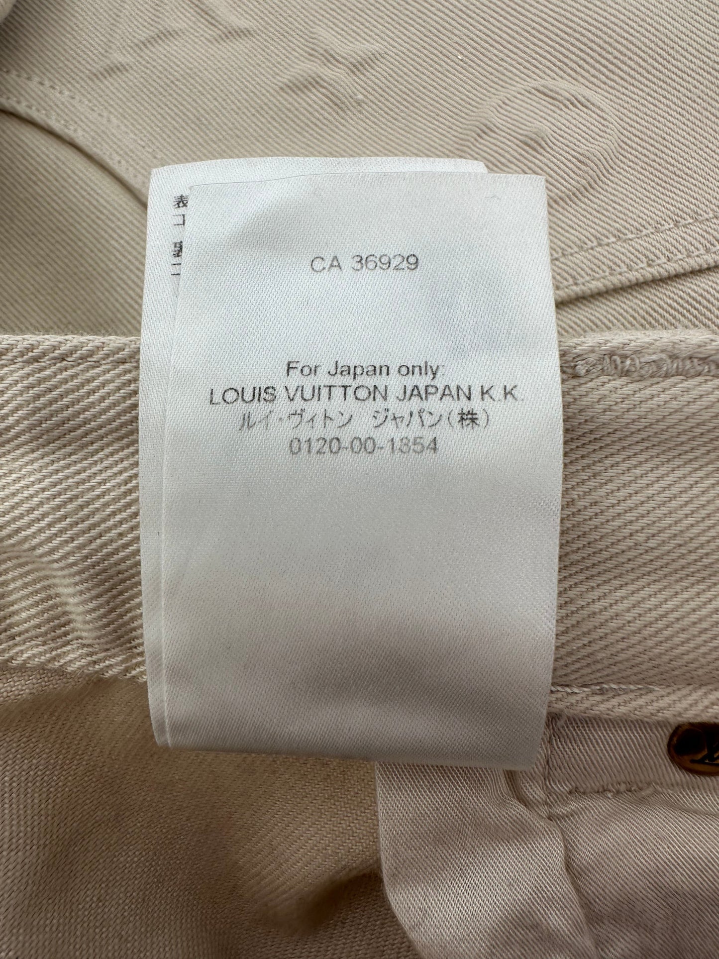 Louis Vuitton Beige Monogram Carpenter Pants