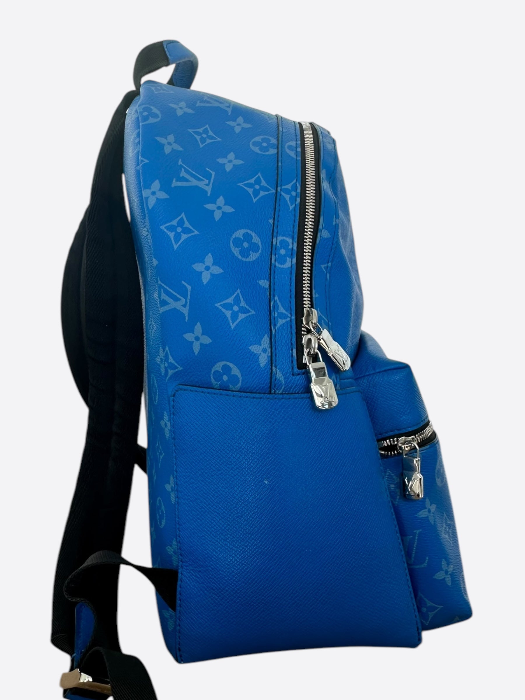 discovery backpack louis vuitton price Louis Vuitton Agave Blue Taigarama Monogram Discovery Backpack – Savonches