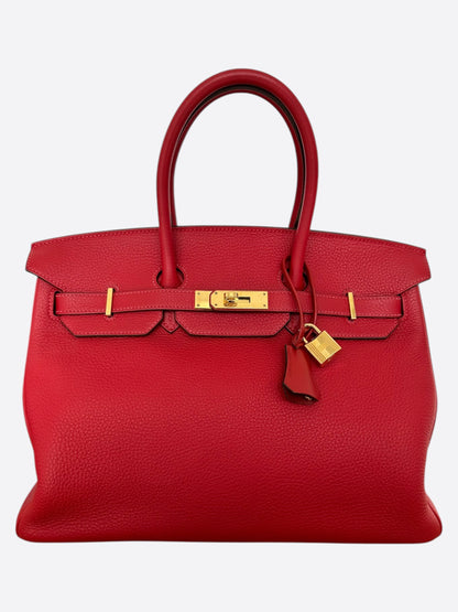 Hermes Rouge Togo Birkin 35