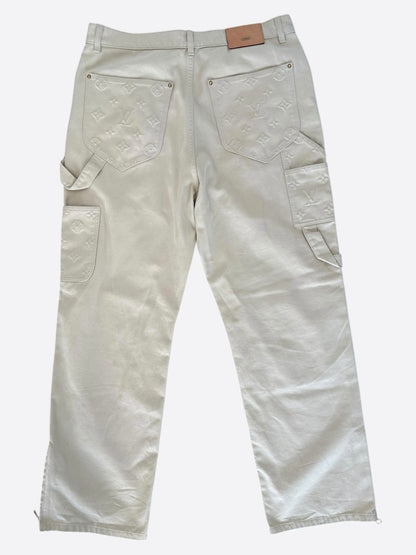 Louis Vuitton Beige Monogram Carpenter Pants