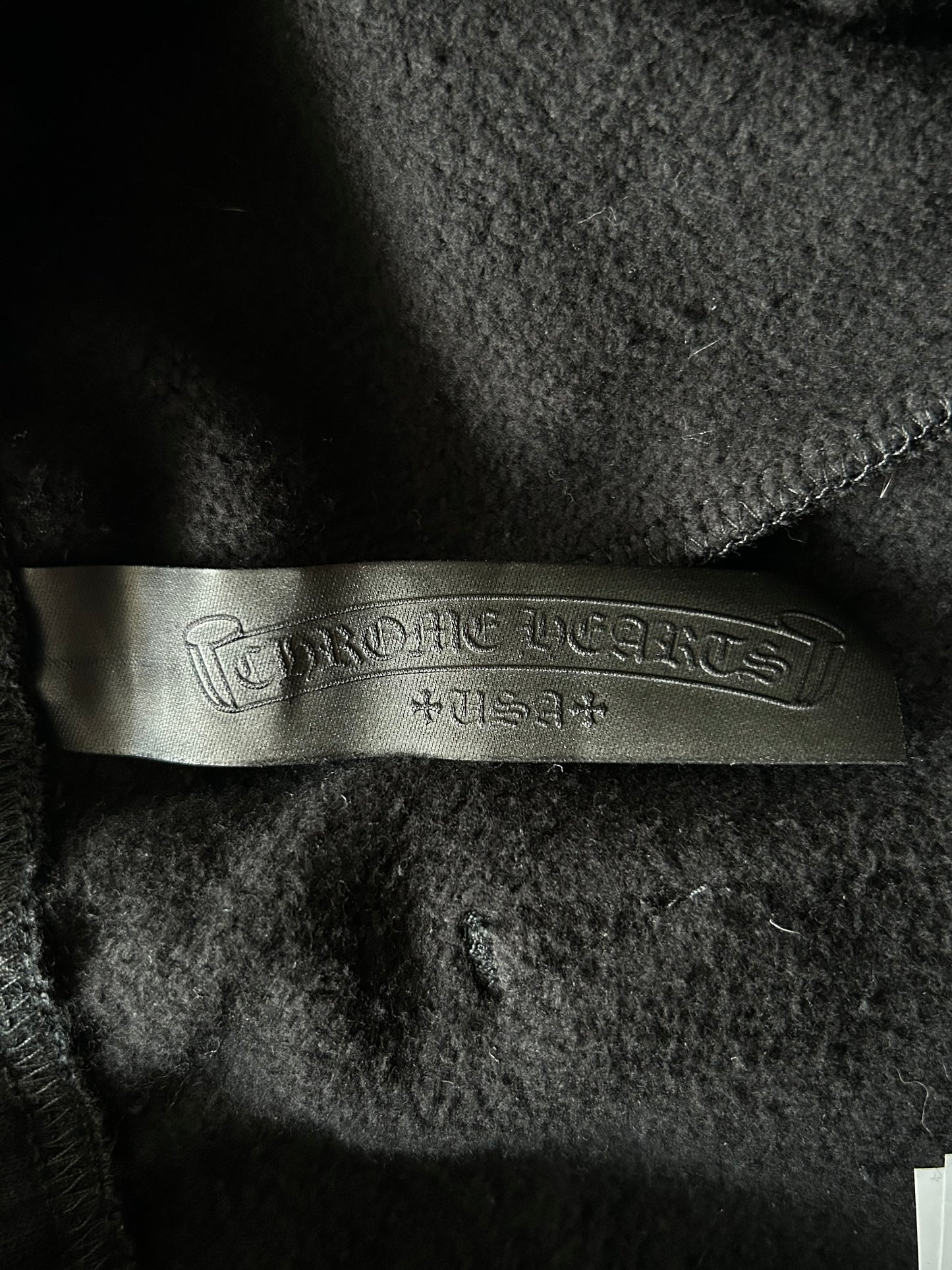 Chrome Hearts Black Triple Cross Patch Paper Jam Sweatpants