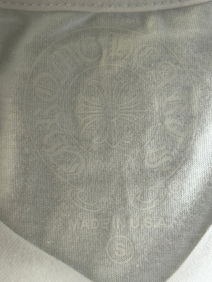 Chrome Hearts White & Black Miami Horseshoe Logo T-Shirt