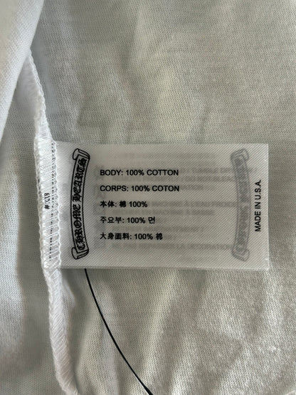 Chrome Hearts White & Black Miami Horseshoe Logo T-Shirt