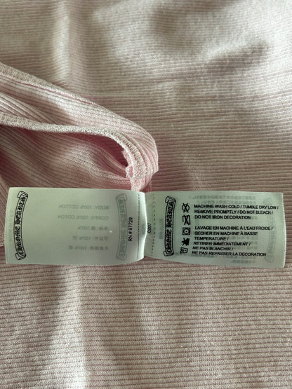 Chrome Hearts Pink & White Deadly Doll Tank Top